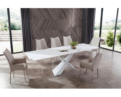 Extravaganza - 9113 Dining Table with 1218 Swivel