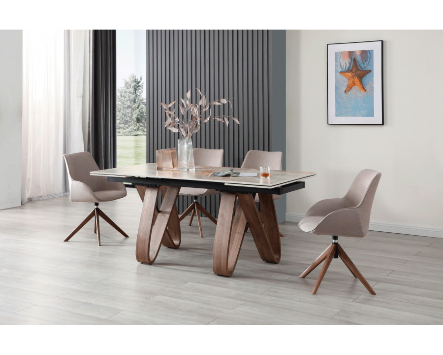 Extravaganza - 9086 Table with 1327 Swivel Chairs