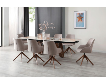 Extravaganza - 9086 Table with 1327 Swivel Chairs