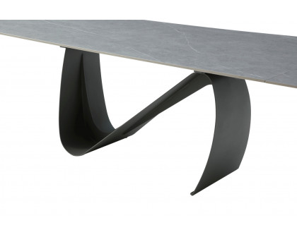 Extravaganza - 9087 Table Dark Gray with 1254 Chairs