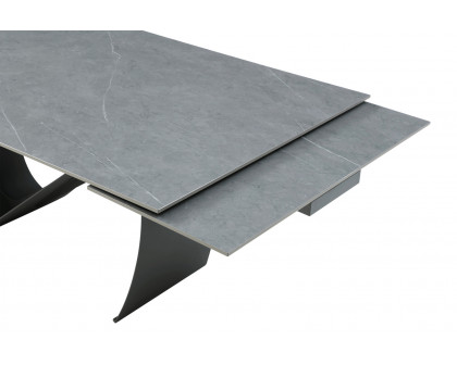 Extravaganza - 9087 Table Dark Gray with 1254 Chairs