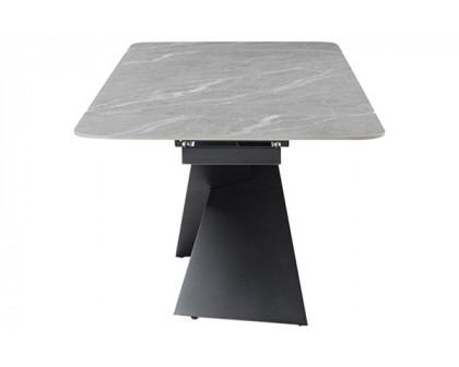 Extravaganza - 9422 Table with 1218 Swivel Dark Gray Chairs