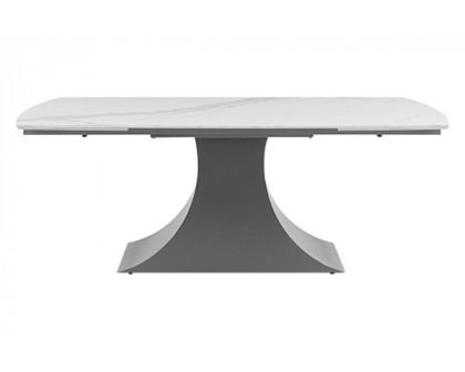 Extravaganza 9437 Dining Table with 1218 Swivel Gray Taupe Chairs