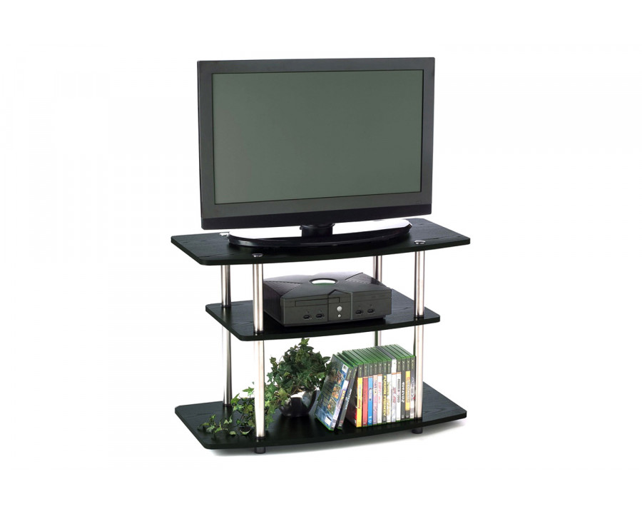 FaFurn - Flat Screen TV Stand in Wood Grain Finish