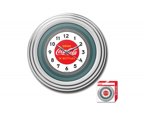 FaFurn - 30S Style Chrome Coca-Cola Wall Clock