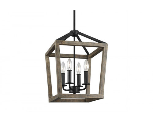 FaFurn - 4 Light Lantern Adjustable Dimmable Square/Rectangle Chandelier