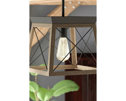 FaFurn Dimmable Light Lantern Geometric Chandelier - Bronze