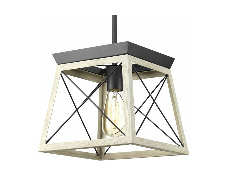 FaFurn Dimmable Light Lantern Geometric Chandelier - Graphite