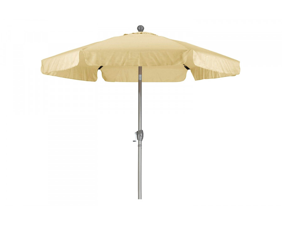 FaFurn - 7.5 Foot Patio Umbrella with Push Button Tilt and Metal Pole