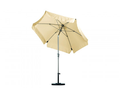 FaFurn - 7.5 Foot Patio Umbrella with Push Button Tilt and Metal Pole