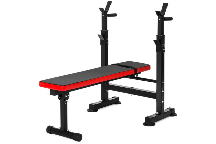 FaFurn™ Adjustable Folding Bench Press Barbell Weight Rack