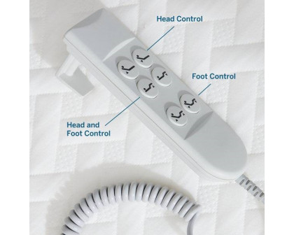 FaFurn - Adjustable King Size Split Bed Base with Remote