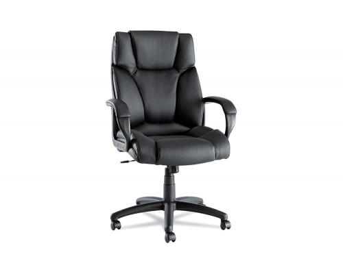 FaFurn - High-Back Swivel Tilt Black Soft Touch Leather Office Chair