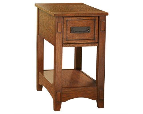 FaFurn - Mission 1-Drawer Nightstand in Brown