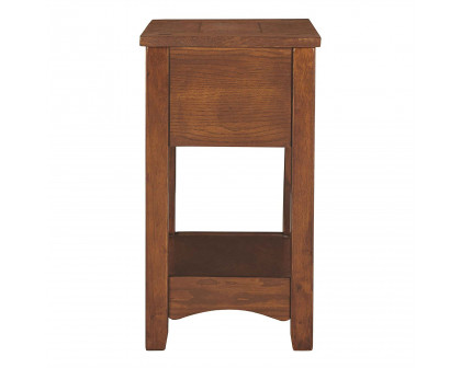 FaFurn - Mission 1-Drawer Nightstand in Brown