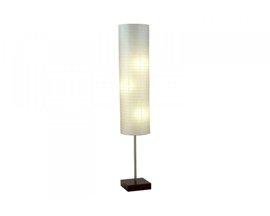 FaFurn - Modern Asian Style Floor Lamp with White Rice Paper Shade