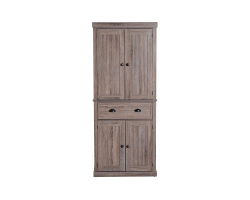 FaFurn - Farmhouse 6Ft Kitchen/Bathroom Storage Pantry Drawer Cabinet Wood Grain