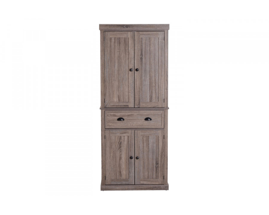 FaFurn - Farmhouse 6Ft Kitchen/Bathroom Storage Pantry Drawer Cabinet Wood Grain