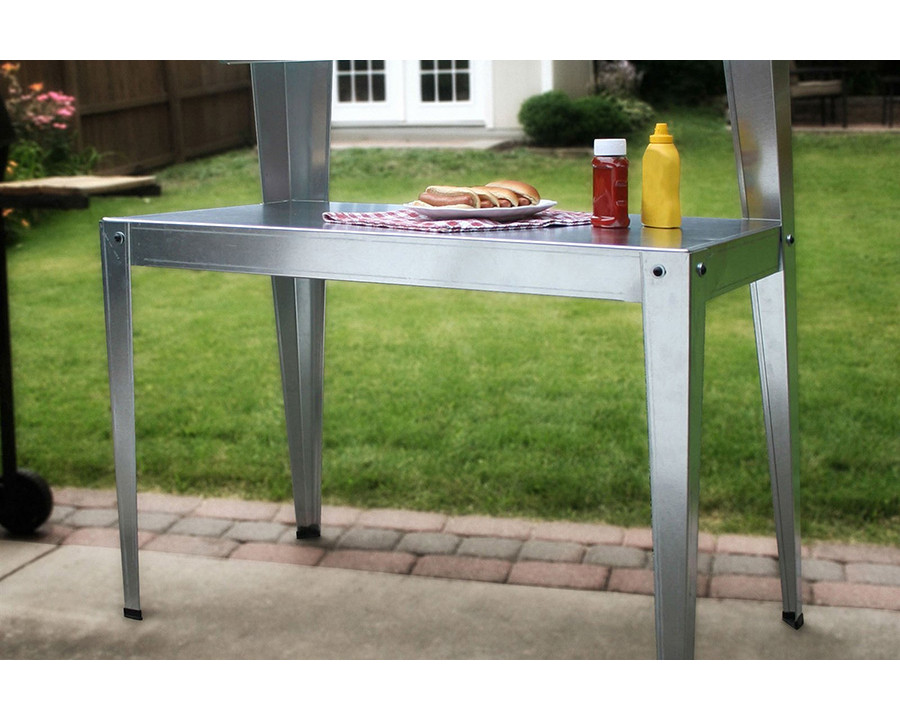 FaFurn - Galvanized Steel Potting Bench Garden Workstation Rack Table