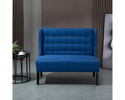 FaFurn™ Scandinavian 2 Seater Loveseat - Blue, Linen