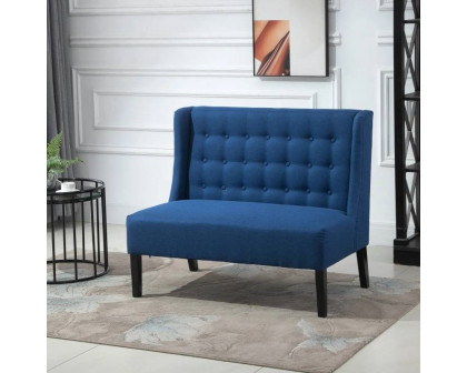 FaFurn™ Scandinavian 2 Seater Loveseat - Blue, Linen