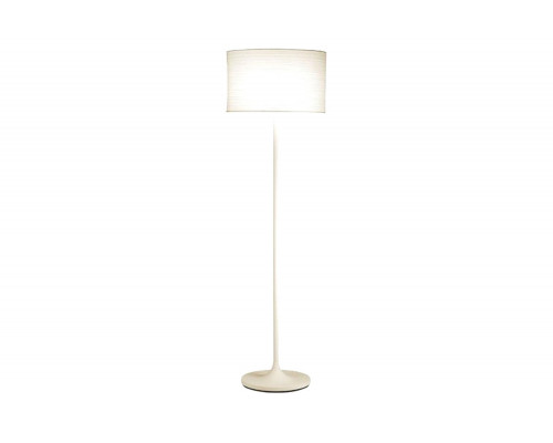 FaFurn - Modern Floor Lamp with White Paper Drum Shade