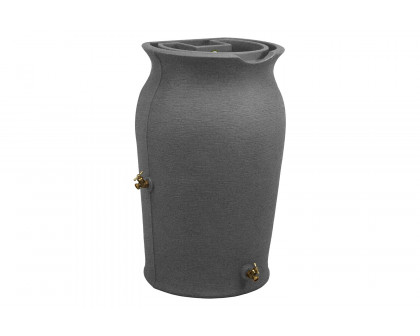 FaFurn - 50-Gallon Plastic Urn Rain Barrel with Planter Top