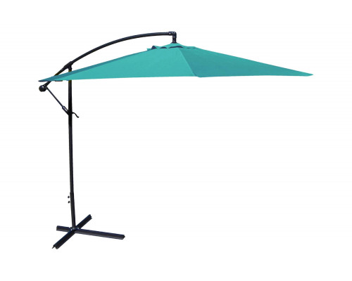 FaFurn 10-Ft Offset Cantilever Patio Umbrella - Aruba Teal