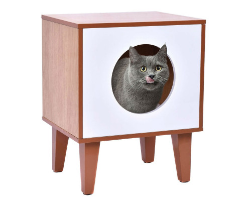 FaFurn - Cat House in White, Wood