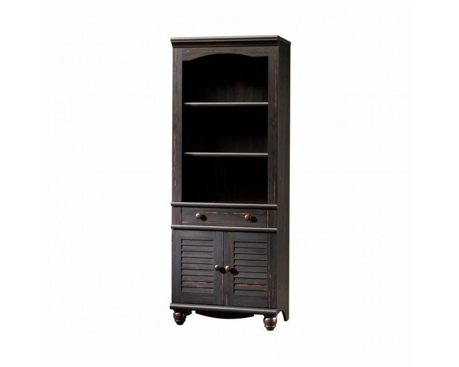 FaFurn - 3-Shelf Bookcase in Dark Brown, Wood