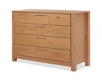 FaFurn Farmhouse Traditional Rustic 4 Drawer Dresser - Acacia