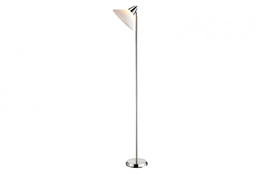 FaFurn™ - Contemporary Swivel Floor Lamp with Bowl Shade in Satin Steel Finish