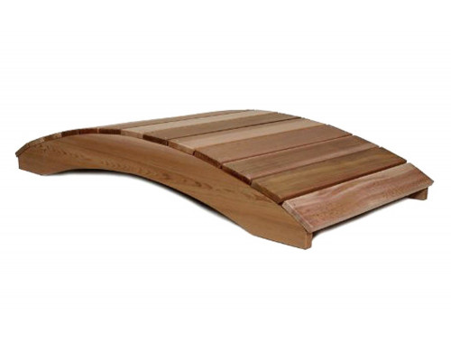 FaFurn - Outdoor 6-Ft Garden Bridge in Red Cedar Wood