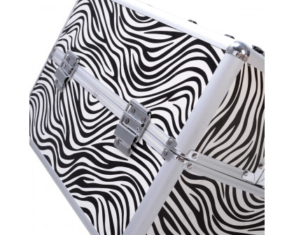 FaFurn - Jewelry Box Makeup Storage Case Organizer in Zebra