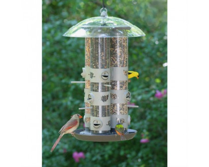 FaFurn - 2-in-1 Triple Tube Squirrel Baffle Bird Feeder