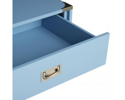 FaFurn - Modern 1-Drawer Nightstand in Blue