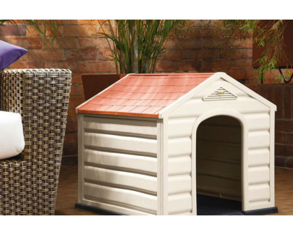 FaFurn - Sturdy Outdoor Waterproof Polypropylene Dog House For Small Dogs