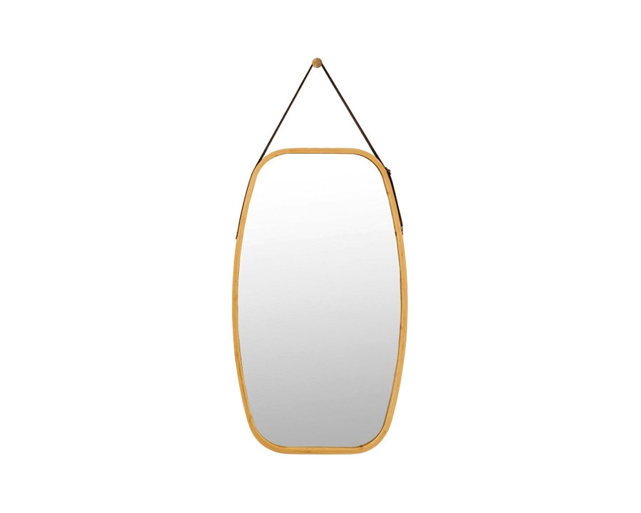 FaFurn - 30.5 Inch Bamboo Wall Mounted Bathroom Mirror