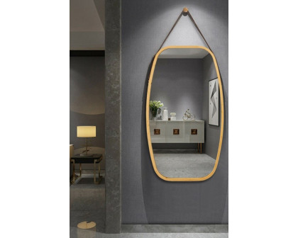 FaFurn - 30.5 Inch Bamboo Wall Mounted Bathroom Mirror