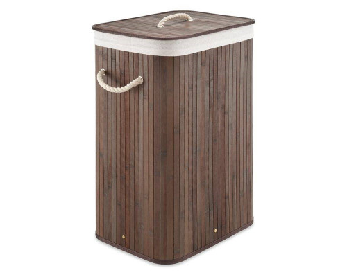 FaFurn - Laundry Hamper Basket with Lid and Removable Bag in Brown