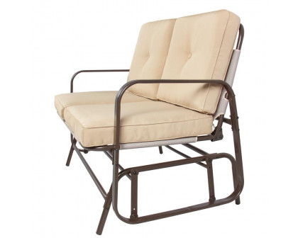 FaFurn - UV-Resistant 2 Seater Rocking Chair Bench