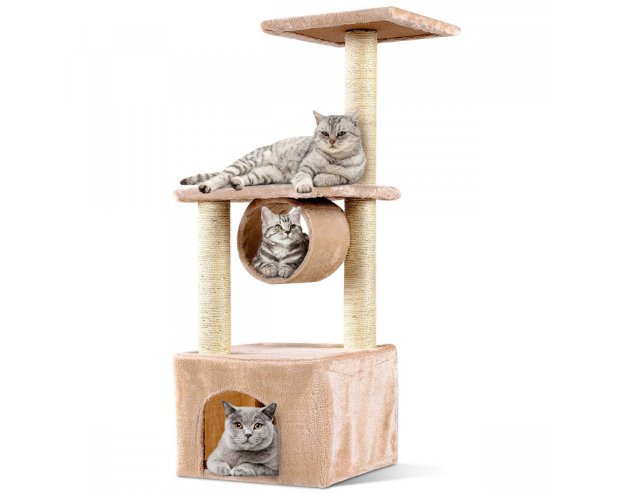 FaFurn - 37" Cat Tree in Beige