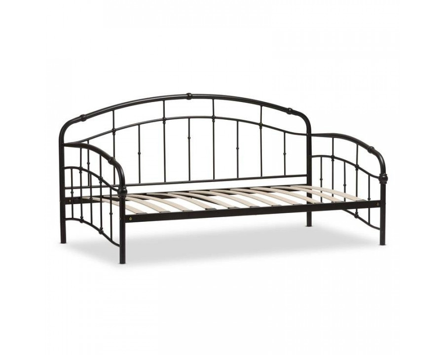 FaFurn - Twin Size Daybed in Dark Antique Bronze, Metal