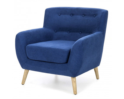 FaFurn - Modern Armchair with Mid-Century Classic Style Wood Legs