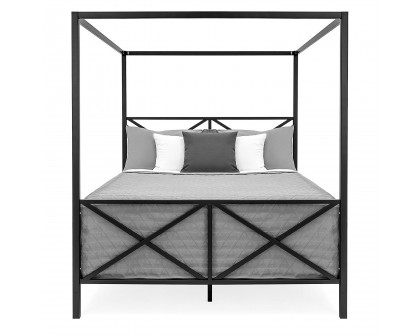 FaFurn - Modern Industrial Canopy Bed Frame