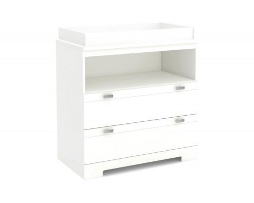 FaFurn - Modern Nursery 2 Drawer Storage Baby Changing Table in White