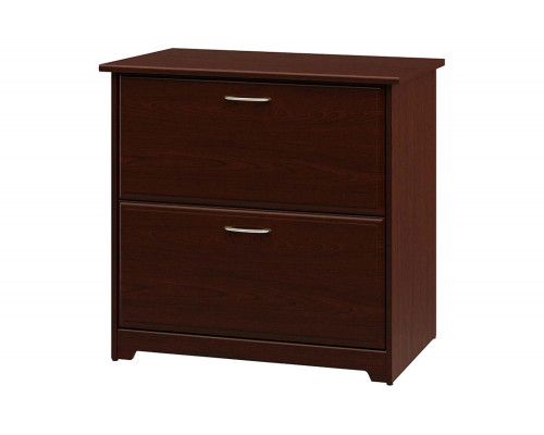 FaFurn - 2-Drawer Lateral File Cabinet in Cherry Wood Finish