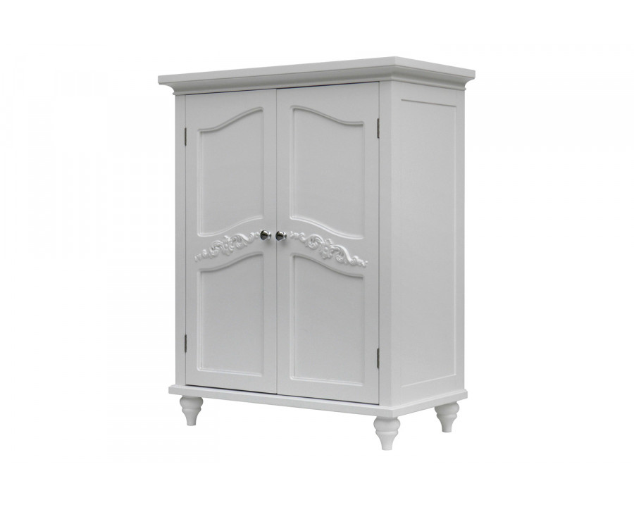 FaFurn - Bathroom Linen Storage Floor Cabinet with 2-Doors