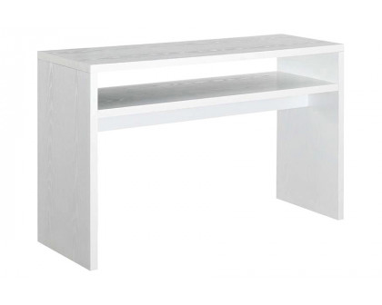 FaFurn™ - Modern Farmhome White Sofa Table Console Table with Bottom Shelf