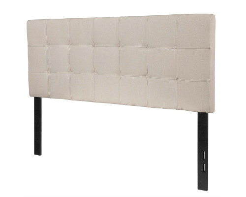 FaFurn - Full Size Headboard in Beige Taupe, Fabric